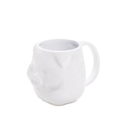 White Piggy Mug - DreamyDecor