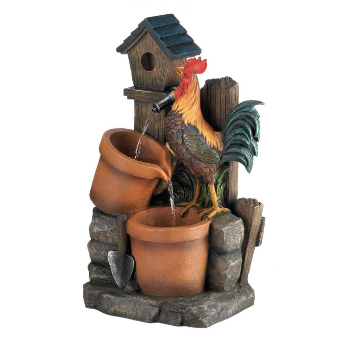 Rooster Fountain - crazydecor