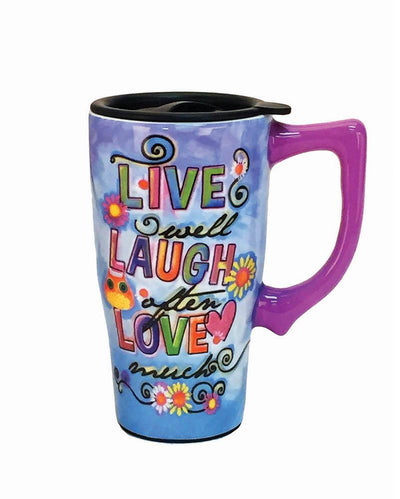 Live Laugh Love Travel Mug - crazydecor