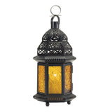 Yellow Glass Moroccan Lantern - DreamyDecor