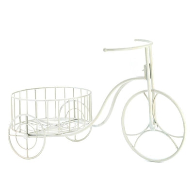 White Tricycle Planter - DreamyDecor