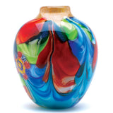 Floral Fantasia Art Glass Vase - crazydecor