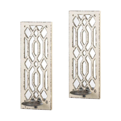 Deco Mirror Wall Sconce Set - crazydecor