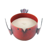 Red Apple Birdie Candle - crazydecor