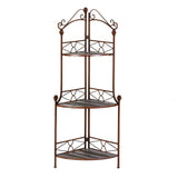 Rustic Corner Bakers Rack - crazydecor