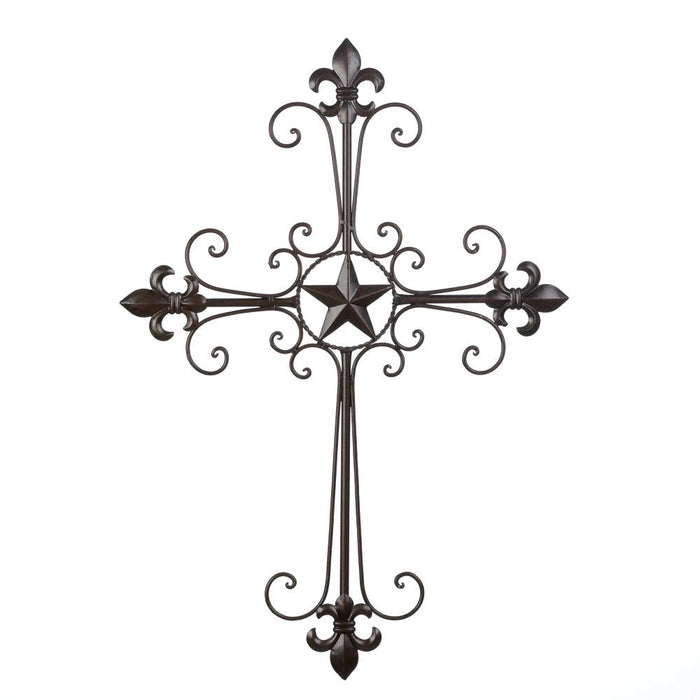 Lone Star Wall Cross Decor - crazydecor