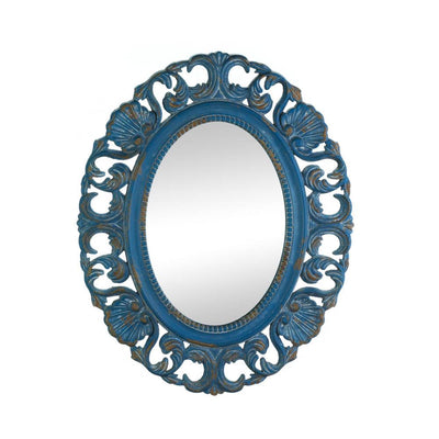 Vintage Belle Blue Mirror - DreamyDecor