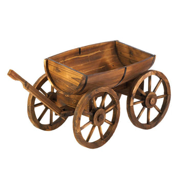 Apple Barrel Planter Wagon - crazydecor