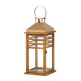 Large Contemporary Rose Gold Top Lantern - crazydecor