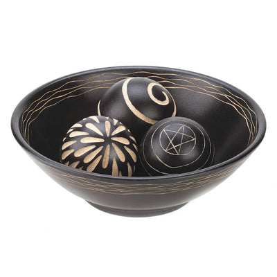 Artisan Deco Bowl & Balls - crazydecor