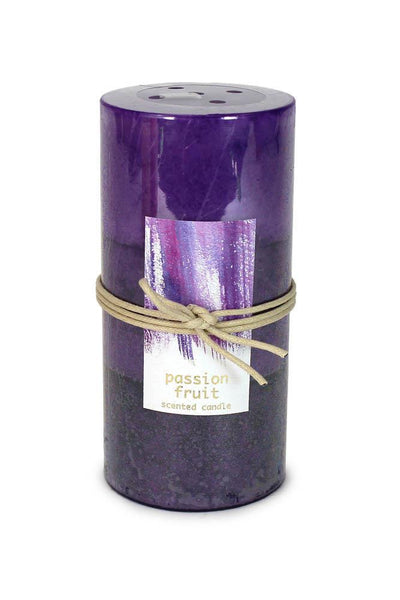 Passion Fruit Pillar Candle 3X6 - crazydecor