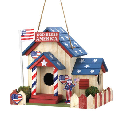 Patriotic Birdhouse - crazydecor