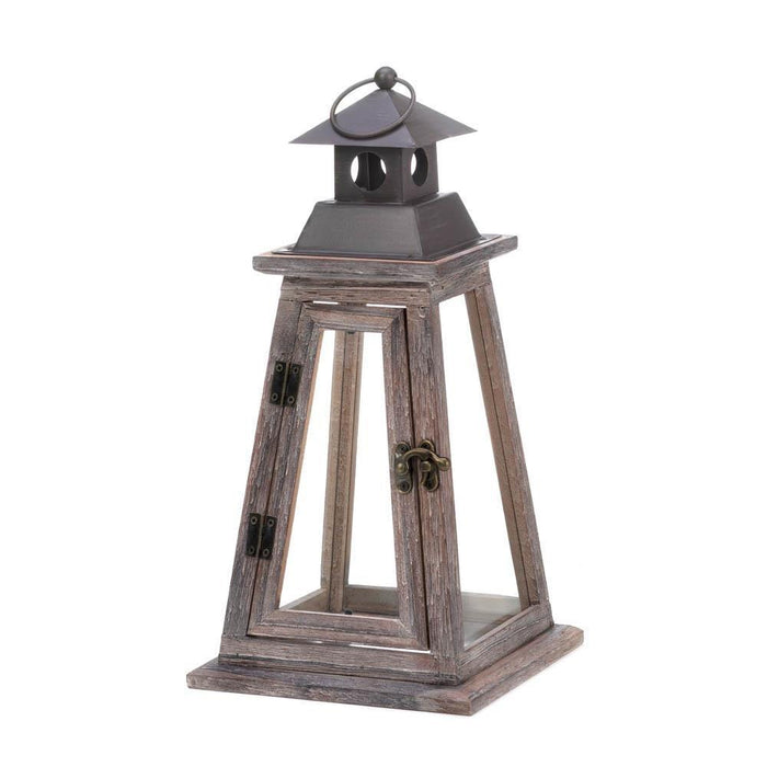 Elevate Wooden Candle Lantern - crazydecor