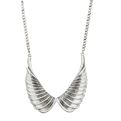 Silver Wings Necklace - crazydecor