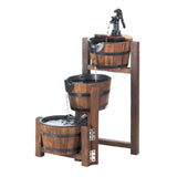 Apple Barrel Cascading Fountain - crazydecor