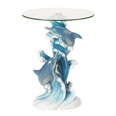 Playful Dolphins Accent Table - crazydecor