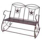 Lone Star Outdoor Rocking Bench - crazydecor