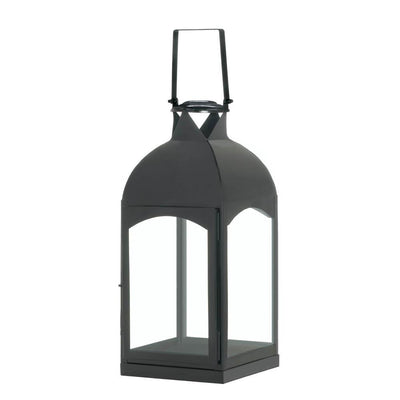 Large Domed Black Candle Lantern - crazydecor