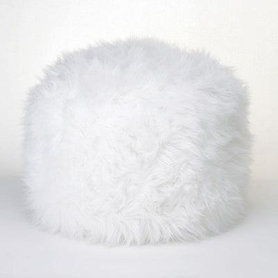 White Ottoman Pouf - DreamyDecor