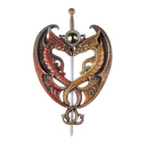 Dueling Dragons Sword Wall Plaque - crazydecor