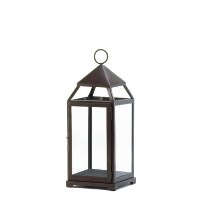 Large Bronze Contemporary Lantern - crazydecor