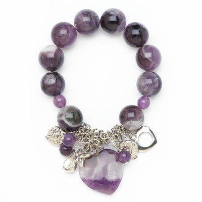 Amethyst Stretch Bracelet - crazydecor