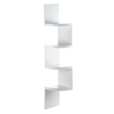 White 4-Tier Corner Shelf - DreamyDecor