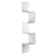 White 4-Tier Corner Shelf - DreamyDecor