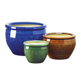 Jewel-Tone Flower Pot Trio - crazydecor