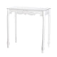 White Scallop Detail Hall Table - DreamyDecor