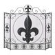 Fleur-De-Lis Fireplace Screen - crazydecor