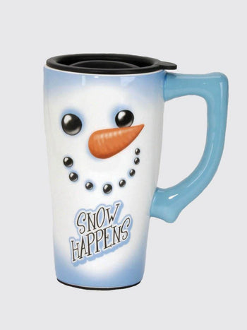 Snow Happens Travel Mug - crazydecor