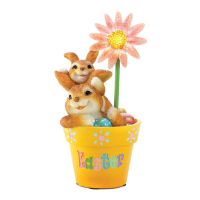 Flowerpot Frolic Easter Figurine - crazydecor