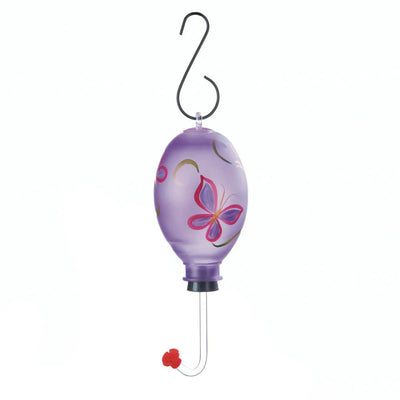 Purple Butterfly Hummingbird Feeder - crazydecor