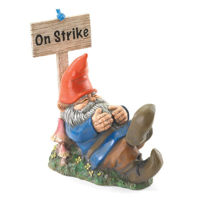 On Strike Garden Gnome - crazydecor