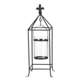 Fleur-De-Lis Framed Candle Stand - crazydecor