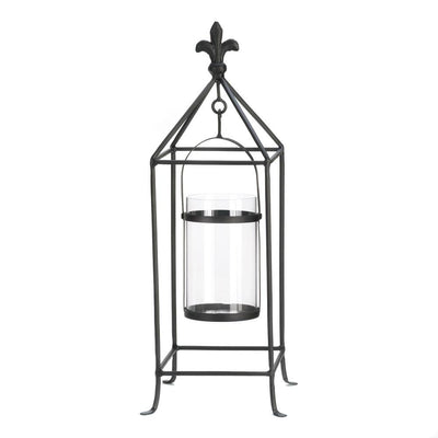 Fleur-De-Lis Framed Candle Stand - crazydecor