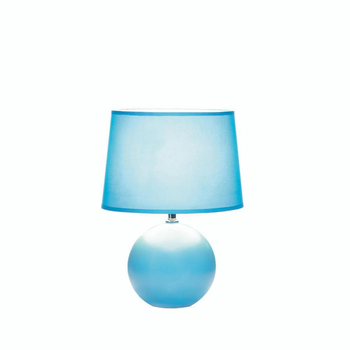 Blue Round Base Table Lamp - crazydecor