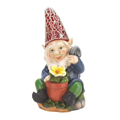 Gardening Gnome Solar Garden Statue - crazydecor