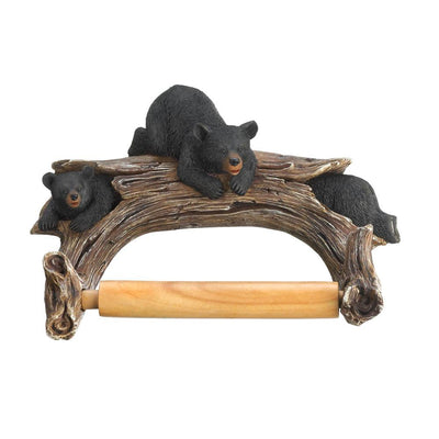 Black Bear Toilet Paper Holder - crazydecor