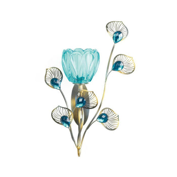 Peacock Blossom Single Sconce - crazydecor