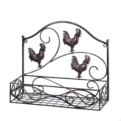 Three Roosters Wall Basket - crazydecor