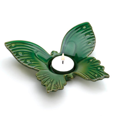 Green Butterfly Tealight Holder - crazydecor