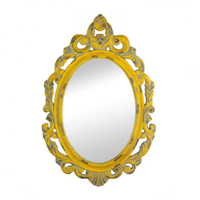 Vintage Hannah Yellow Mirror - DreamyDecor