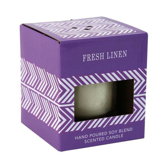 Fresh Linen Scented Candle - crazydecor