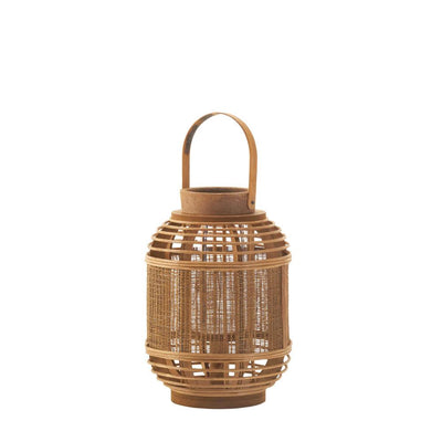 Bamboo Garden Candle Lantern (S) - crazydecor