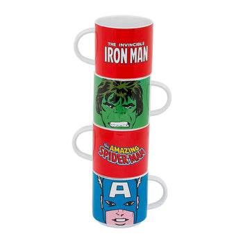 Marvel Stacking Mugs 4 Pc. Set - crazydecor