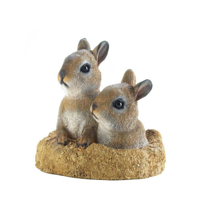 Peek-A-Boo Garden Bunnies Decor - crazydecor