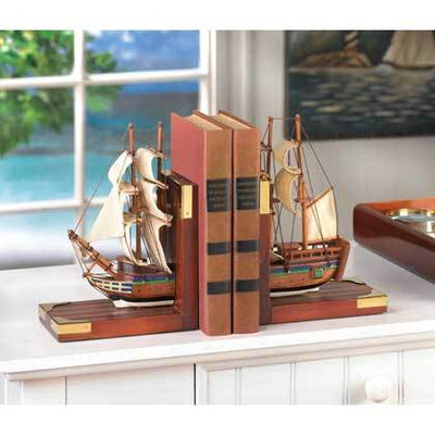 Sailing Schooner Bookends - crazydecor