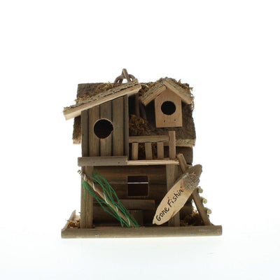 Fishing Cabin Bird House - crazydecor